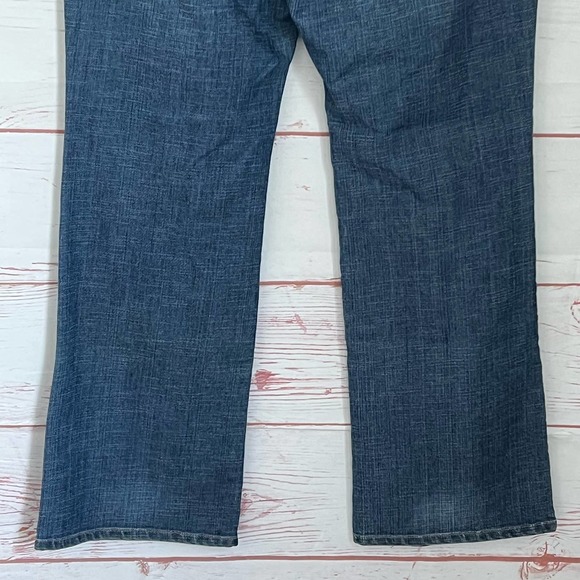 Seven 7 Luxe Thalia Women's Medium Wash Wide Leg Blue Denim Jeans Plus Size 16 - Picture 10 of 13